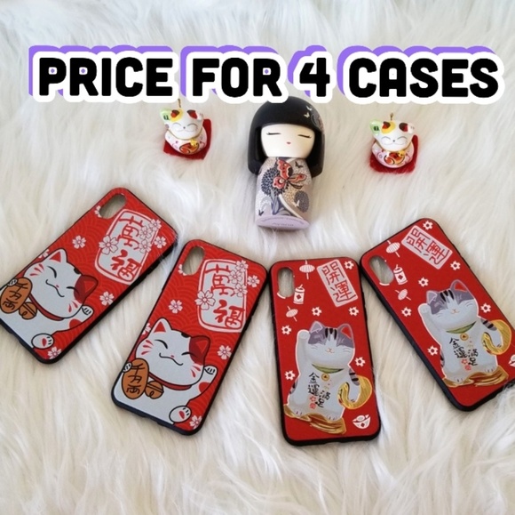 IPHONE X/XS LUCKY CAT CASE - Picture 1 of 7